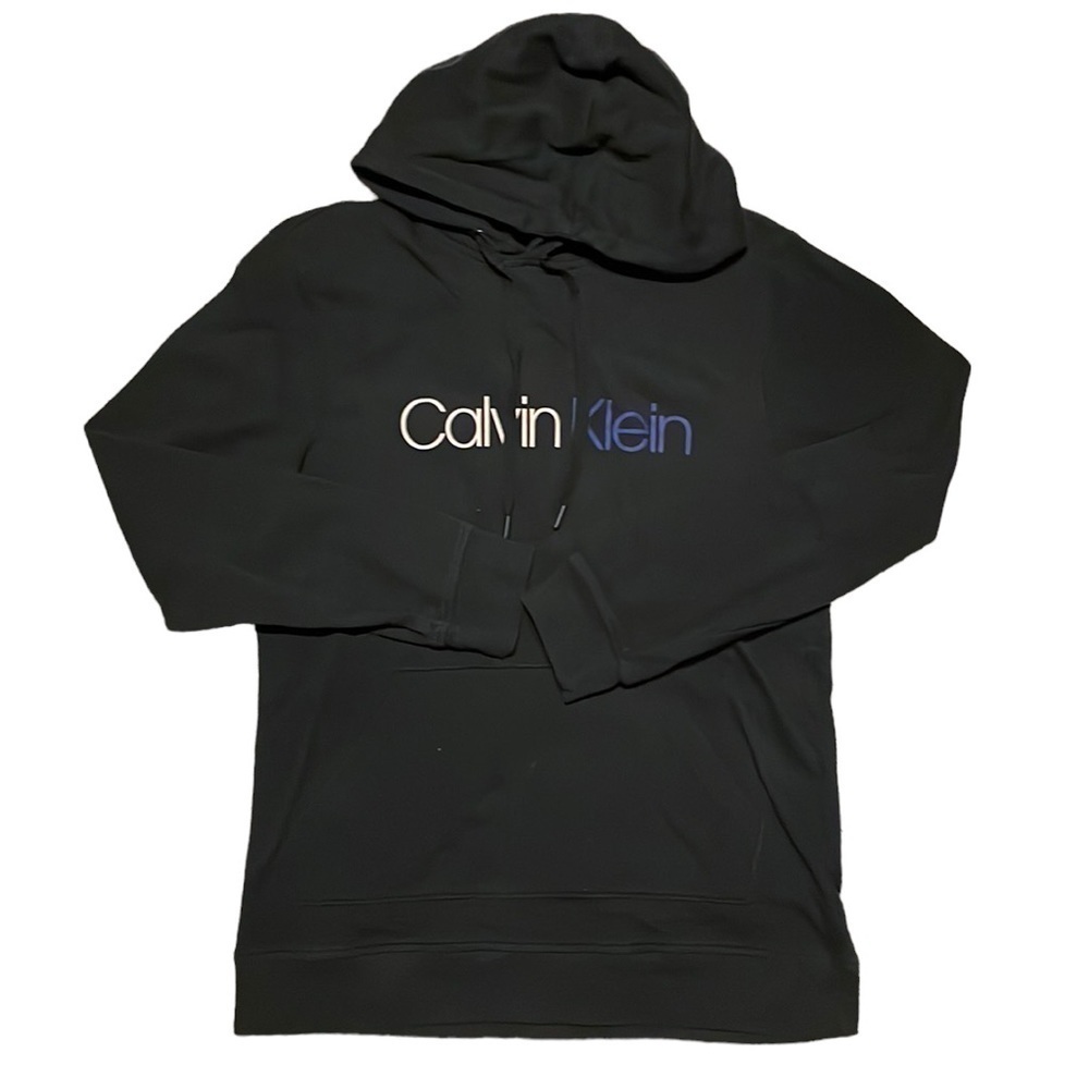 CALVIN Klein‎ Black Hoodie Sweatshirt Size Medium